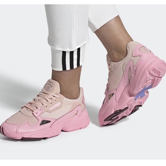 adidas falcon beige pink